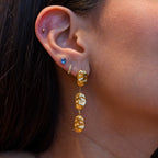 Aretes de Acero con Placas Orgánicas en Cascada