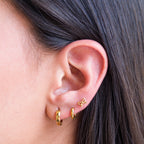 Argollas de Titanio con Facetas en Rombo