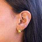 Argollas de Titanio con Forma de Estrella