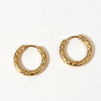 Argollas de Acero con Textura Rombo