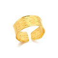 Anillo de Acero geométrico con textura