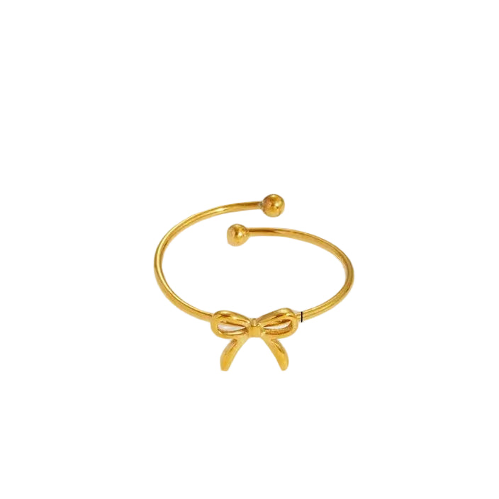 Anillo de Acero con Detalle Geometrico