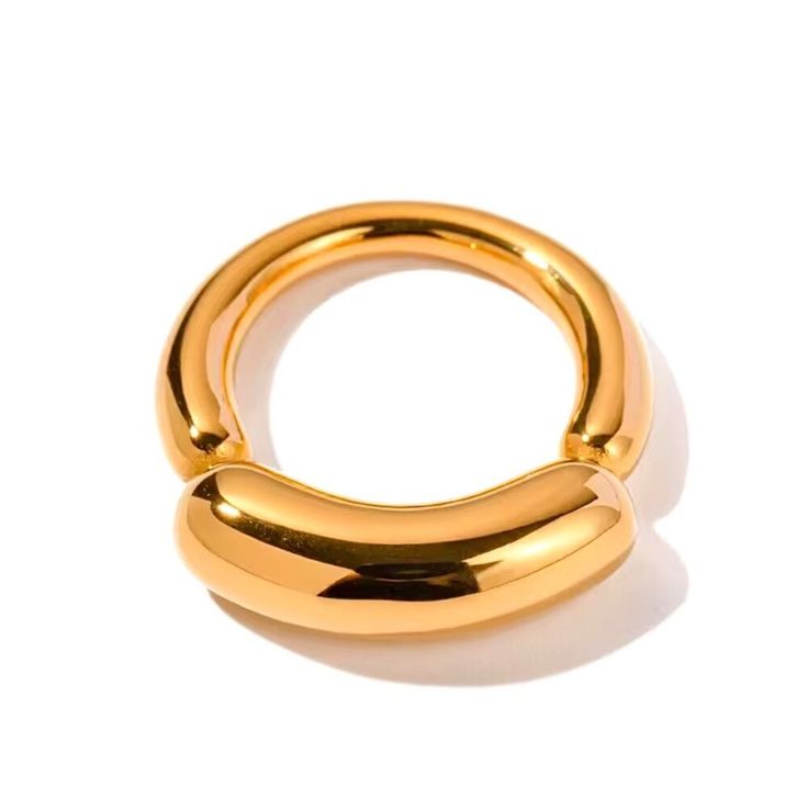 Anillo de Acero con diseño liso