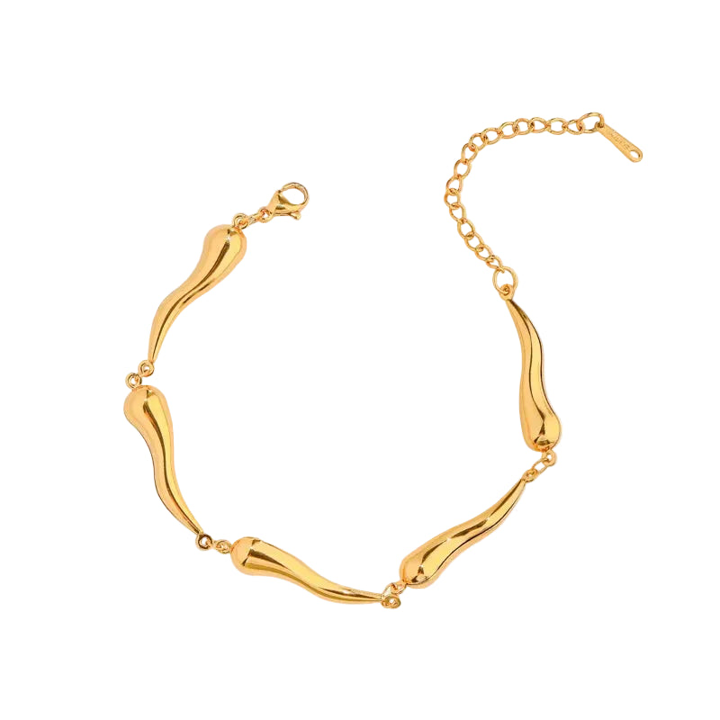 Pulsera con diseño de gota de agua