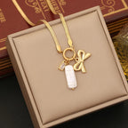 Collar de Acero con Charms