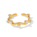 Anillo de Acero con Diseño Geométrico