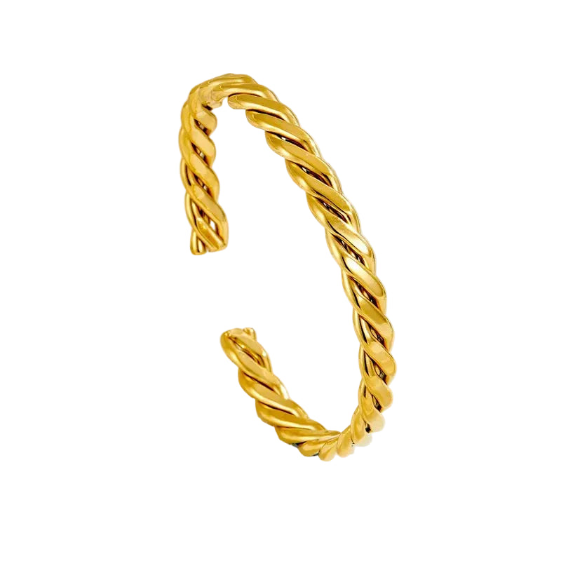 Brazalete de Titanio Trenzado