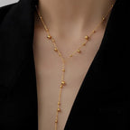 Collar Lariat de Pelotitas