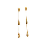 Aretes de Titanio con Gotas en Cascada y Circones