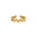 Anillo de Acero con Doble Fila de Esferas Pulidas