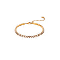 Pulsera de Acero con Zirconias en Cadena Tennis