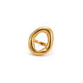Anillo de Acero con Aro Orgánico Volumétrico
