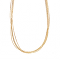 Collar de Acero en Capas con Cadenas Texturizadas