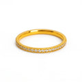 Anillo de Titanio con Zirconias en Media Banda