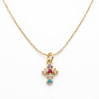 Combo - Collar de Cruz de Plata en Cadena de Titanio