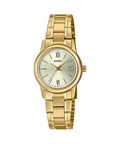 Reloj Casio dorado con esfera champagne