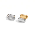 Studs de Acero con Doble Bloque Geométrico Pulido
