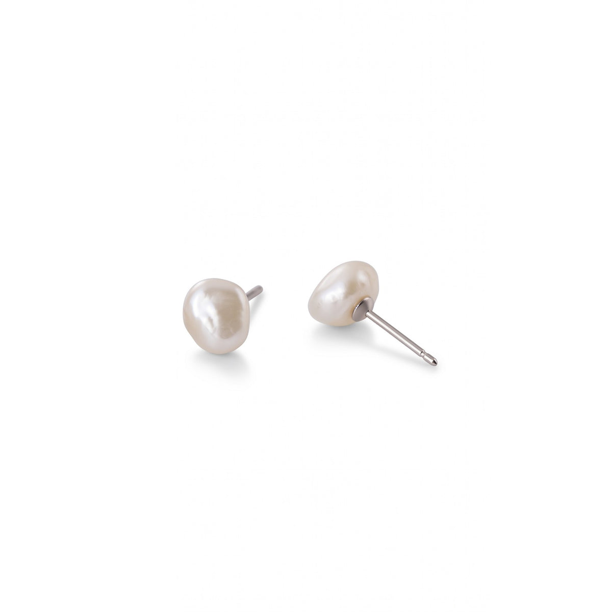 Aretes de Plata con Perla Barroca Natural