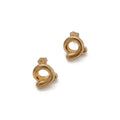 Studs de Titanio con Espiral Entrelazada Pulida