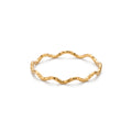 Anillo de Titanio con Ondas Texturizadas